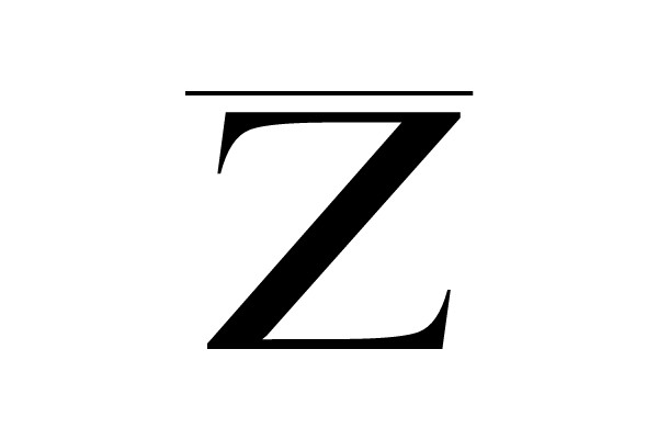 Bold Black Letter Z