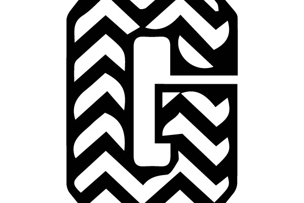 Interlocking Chevron and Letter Design