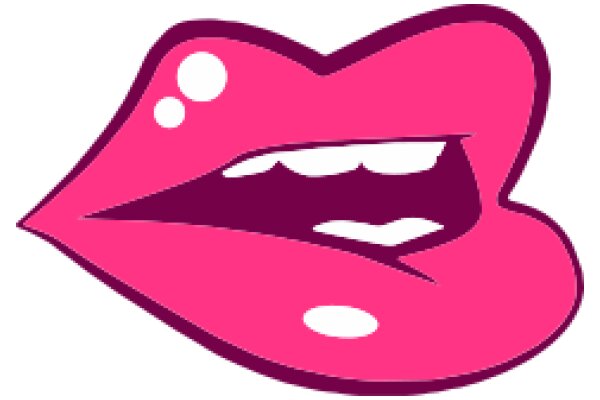 Vibrant Pink Lip Logo