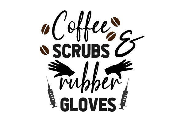 Coffee Scrubs Rubber Gloves