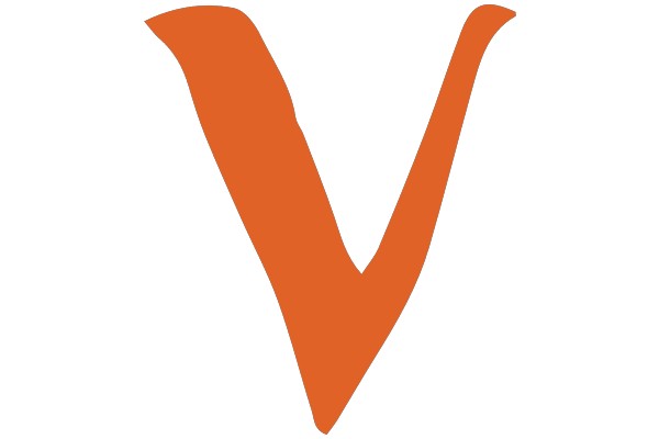 Bold Orange 'V' Symbol