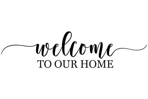 Welcome to Our Home: A Sign of Hospitality and Warmth