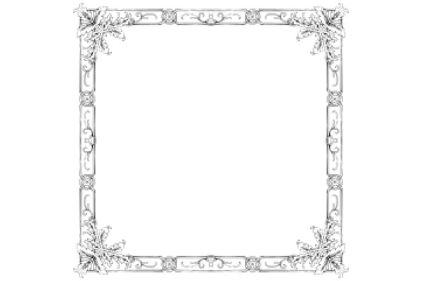 Elegant White Frame with Intricate Designs