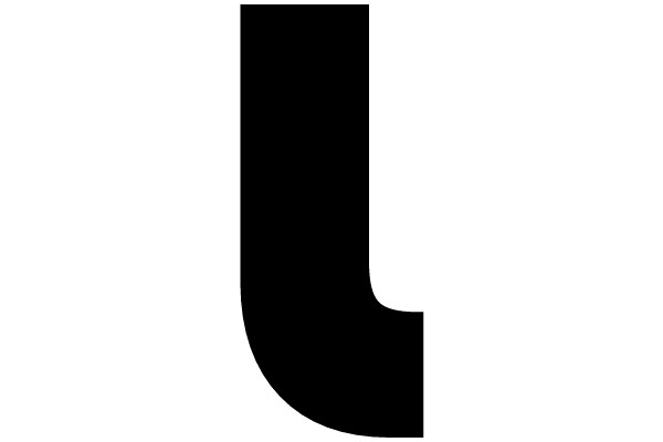 Simple Black Letter J