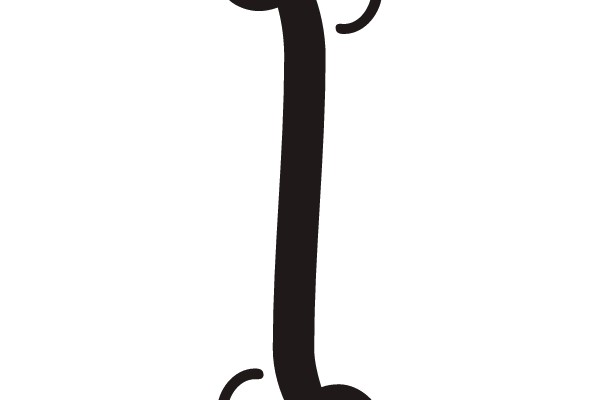 Ornate Calligraphic Letter 'I'