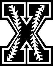 Stylized Black and White Logo of a Letter X with a Tree Branch Design