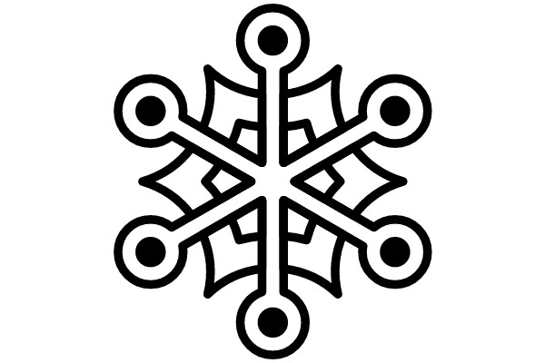 Snowflake with Circular Motif