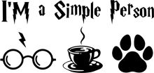 A Simple Personality: A Cup of Coffee, A Pair of Glasses, and a Paw Print