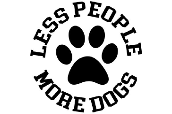 Emblem of Inclusivity: The 'Less People More Dogs' Logo