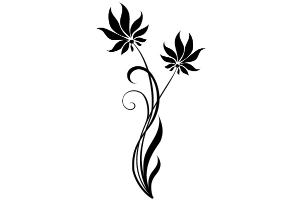 Ornamental Flourish: Elegant Vintage Floral Design