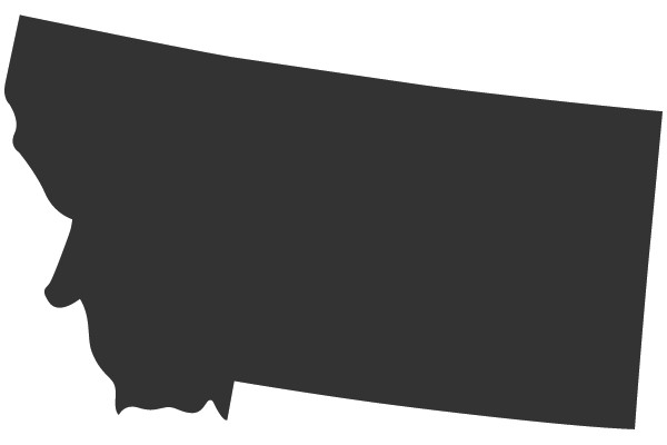 Montana Outline Map