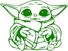 A Cute Green Alien Character