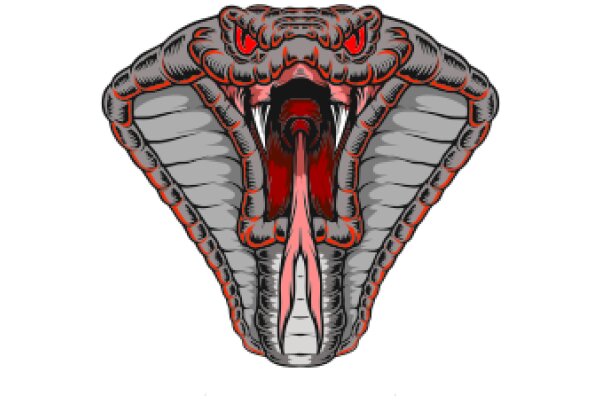 The Art of Snake Illustration: A Close-Up Look at the Detail and Color in a Stylized Snake Design
