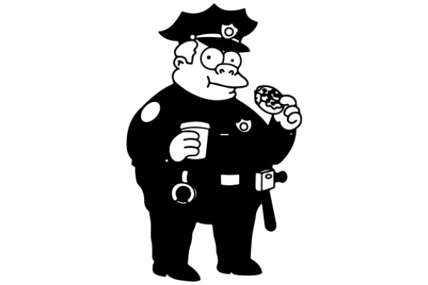 A Humorous Take on a Police Officer's Break Time