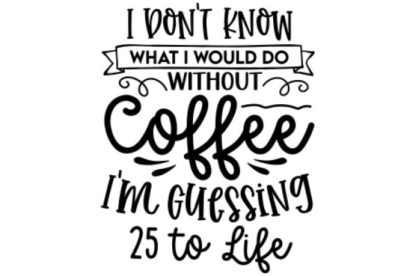 A Humorous Take on Coffee Addiction: 'I Don't Know What I Would Do Without Coffee, I'm Guessing 25 to Life'