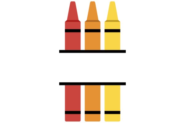 A Colorful Display of Crayons