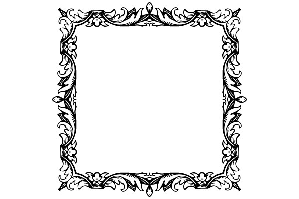 Ornate Vintage Frame Design: Classic Flourishes and Elegance