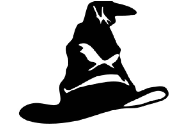 Silhouette of a Wizard's Hat and Wand