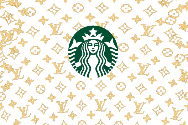 Symphony of Luxury: The Artistic Fusion of the Starbucks and Louis Vuitton Logos