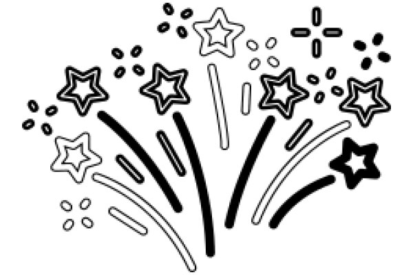 Celebratory Stars and Stripes: A Festive Illustration
