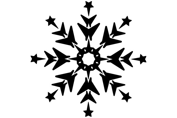 Symmetrical Snowflake Design