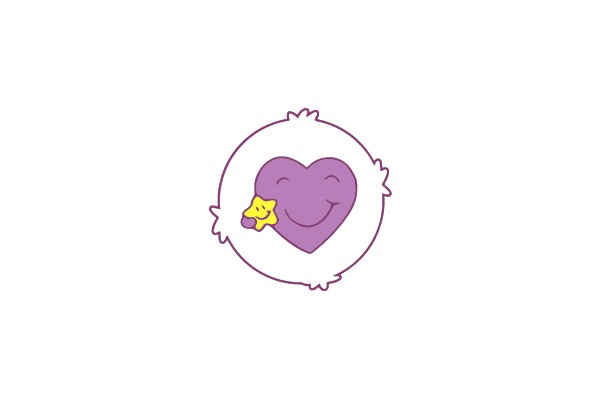 Smiling Heart with Yellow Star