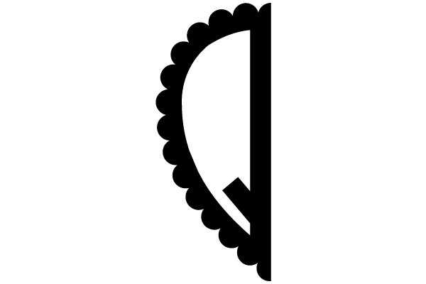 Scalloped Edge Partial Circle