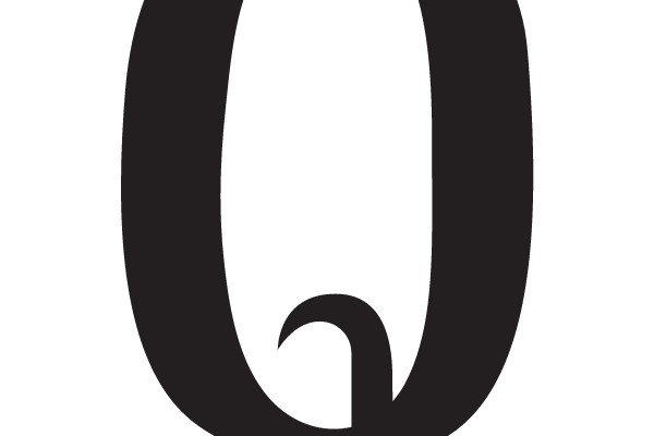 Bold Serif Letter Q