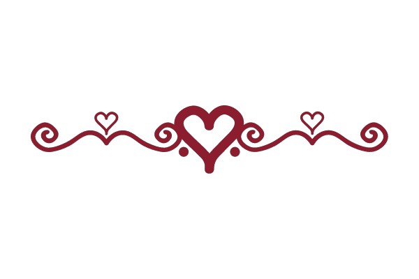 Delicate Hearts and Swirls