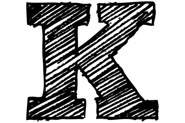 Hand-Drawn Sketch of the Letter 