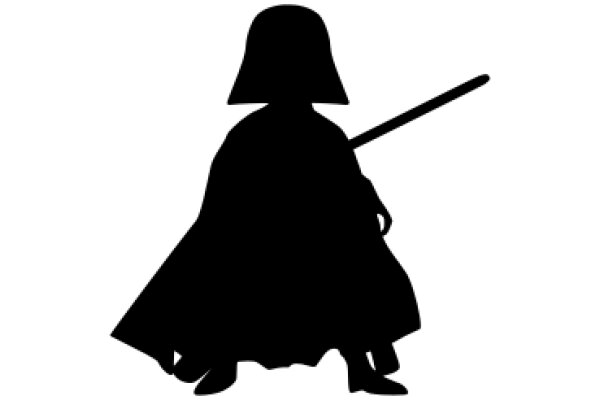 A Silhouette of Darth Vader, the Iconic Star Wars Villain