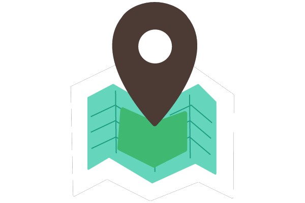 GPS Icon on an Open Map