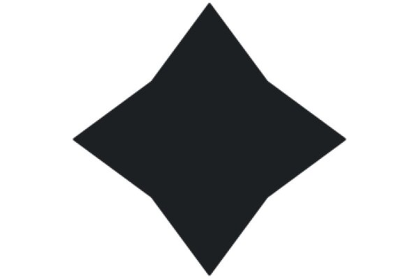 Simplistic Black Diamond Icon