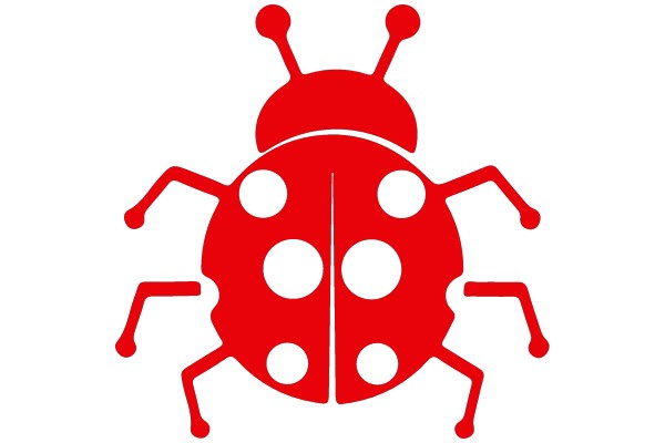 Red Insects with White Spots Symbol