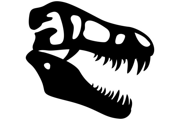 Silhouette of a T-Rex and a Velociraptor