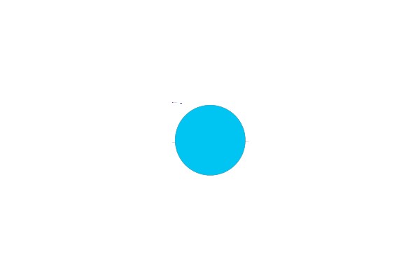 A Solid Blue Circle.