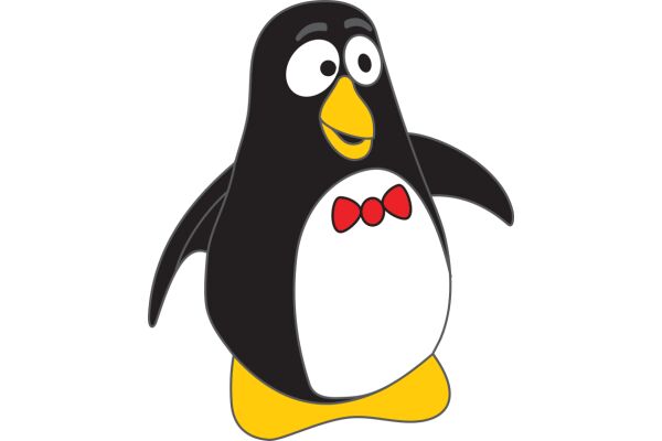 A Friendly Penguin with a Bowtie and a Smile