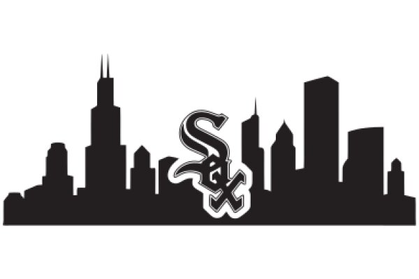 Chicago Skyline with Sox Logo