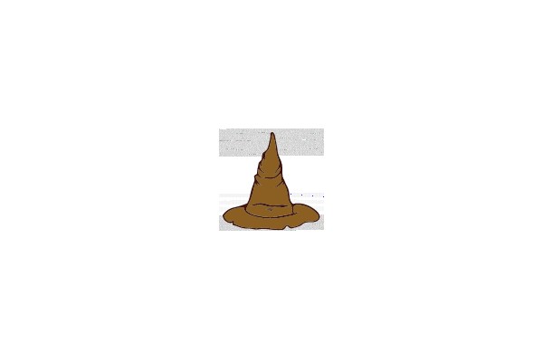 Brown Witch Hat on a Light Gray Background