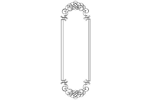 Ornate Vintage Frame with Flourish Design
