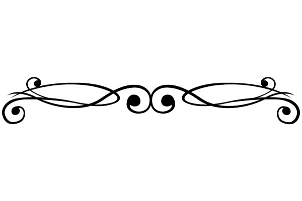 Classic Elegance: Intricate Black Flourishes for Your Design