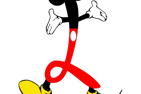 Mickey Mouse in a Dynamic Stance