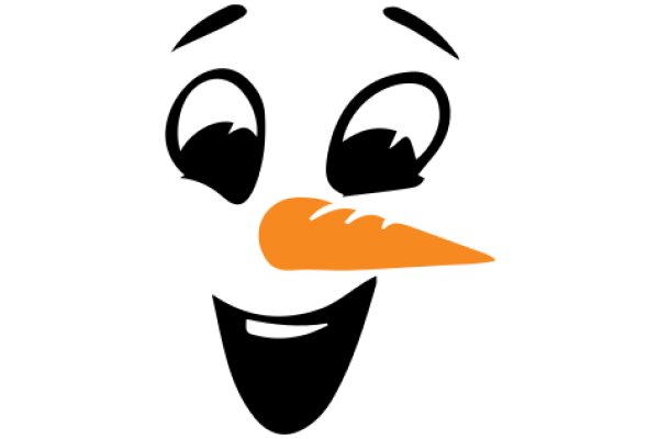 A Whimsical Smile: A Cartoon Character with a Carrot Nose