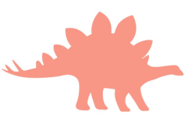 A Pink Dinosaur Silhouette