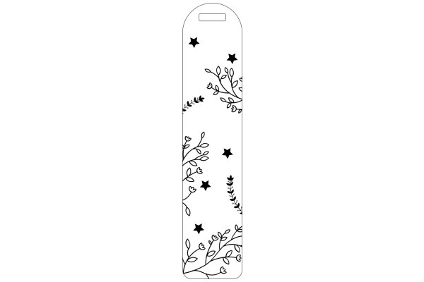 Stylish Phone Case with Floral Design and Stars