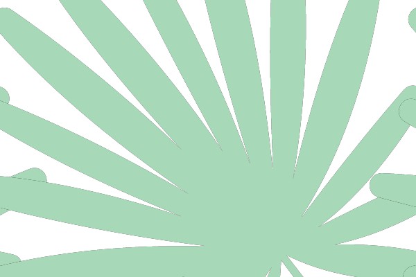 Sunburst Leaves Clip Art