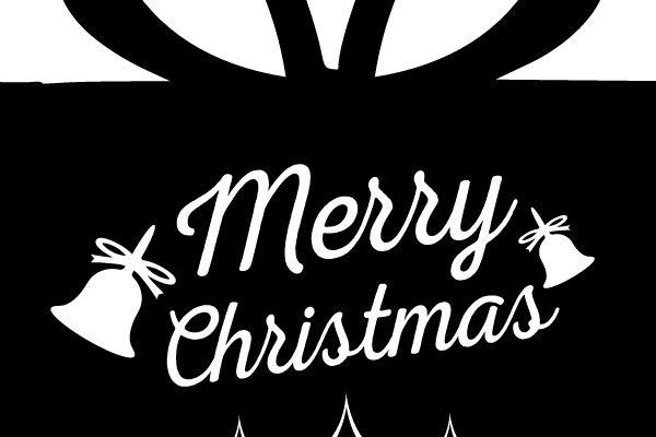 Merry Christmas Gift Box Clip Art