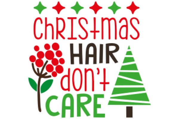 Celebrating the Festive Spirit: A Christmas-Themed Logo for a Hair Salon