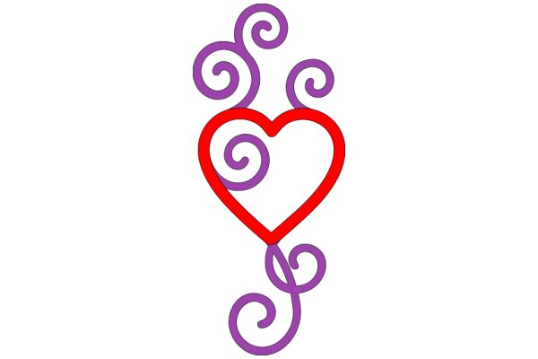 Vibrant Heart Design: A Colorful Display of Love and Creativity