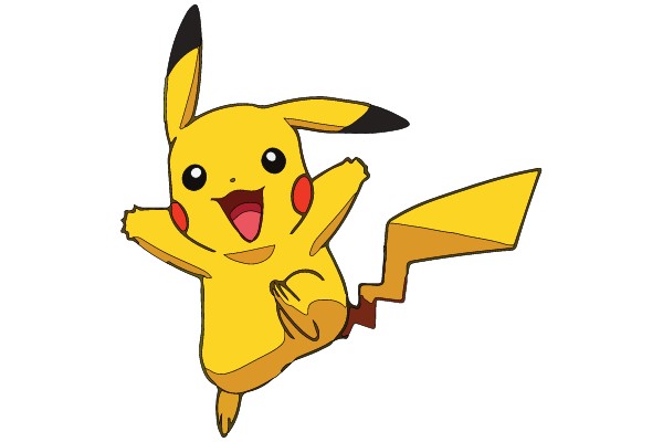 Electric Elation: Pikachu in Flight
